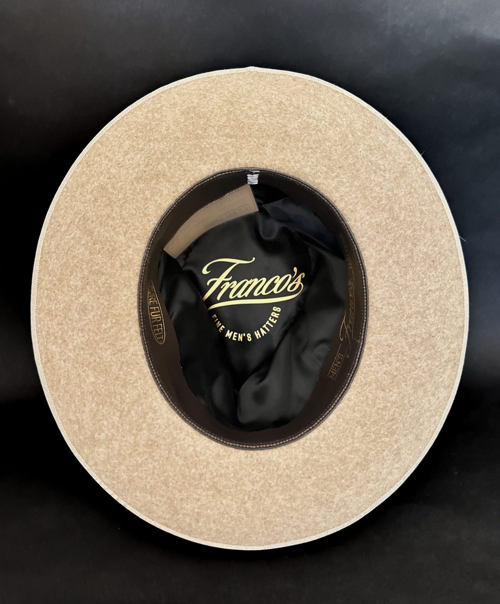 The Marialva. Franco’s mens hats. Custom made fedoras